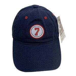 Joe Mauer 7 Retirement Adjustable Navy Baseball Cap Limited Edition Twins NEW
